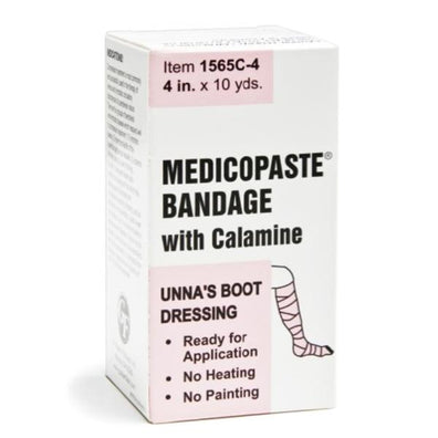 Bandage Unna Boot Medicopaste Calamine Zinc 4"x10yd Ea, 12 EA/CA - Surgical Supplies NY